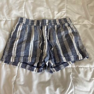 Old Navy Blue Striped Shorts
